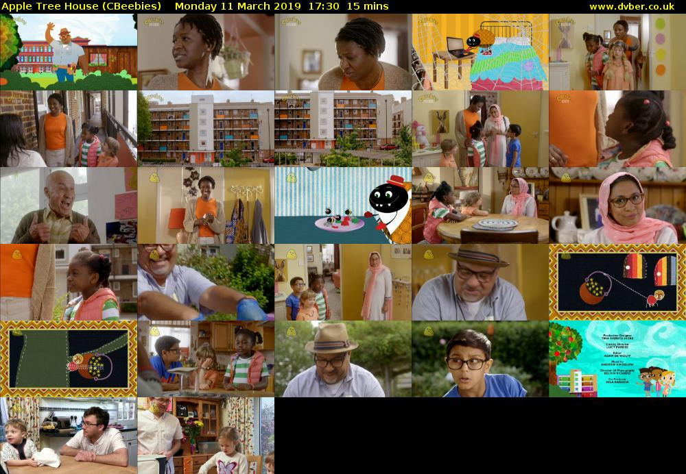 Apple Tree House (CBeebies) Monday 11 March 2019 17:30 - 17:45