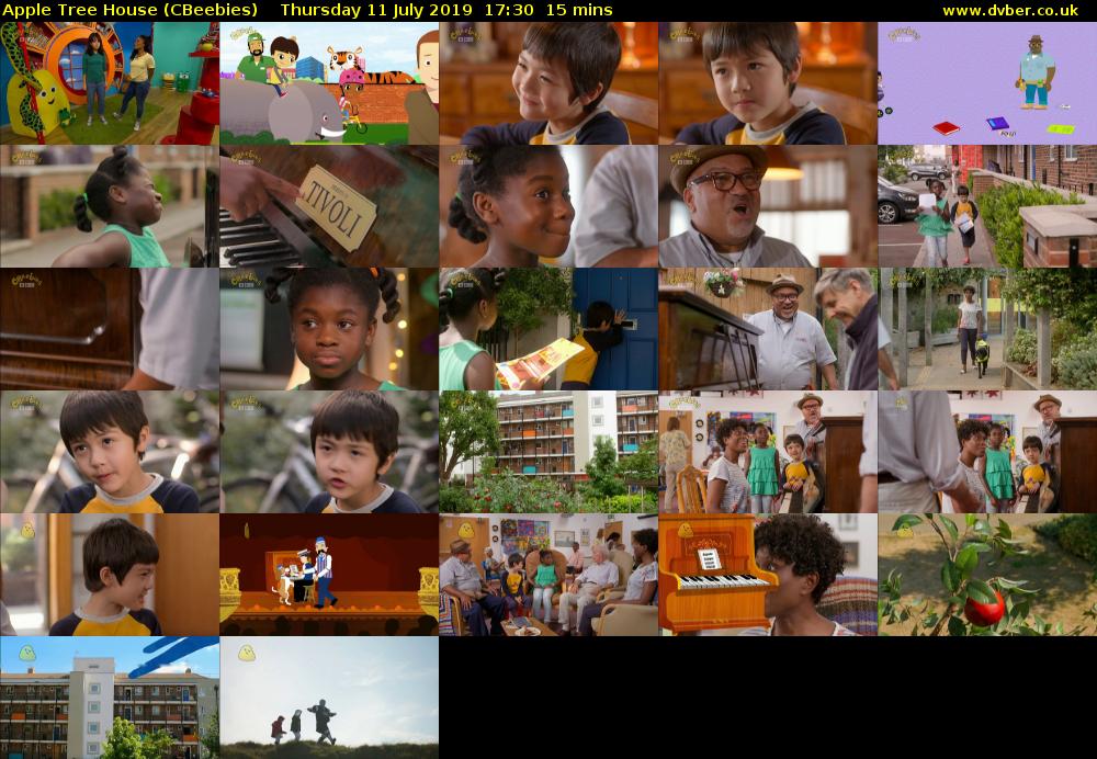 Apple Tree House (CBeebies) Thursday 11 July 2019 17:30 - 17:45