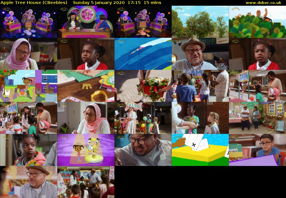 Apple Tree House (CBeebies) Sunday 5 January 2020 17:15 - 17:30