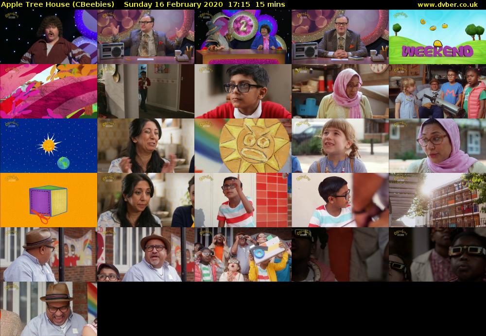 Apple Tree House (CBeebies) Sunday 16 February 2020 17:15 - 17:30