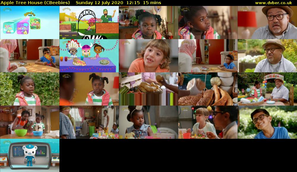 Apple Tree House (CBeebies) Sunday 12 July 2020 12:15 - 12:30