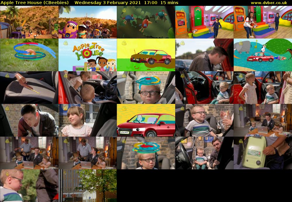 Apple Tree House (CBeebies) Wednesday 3 February 2021 17:00 - 17:15