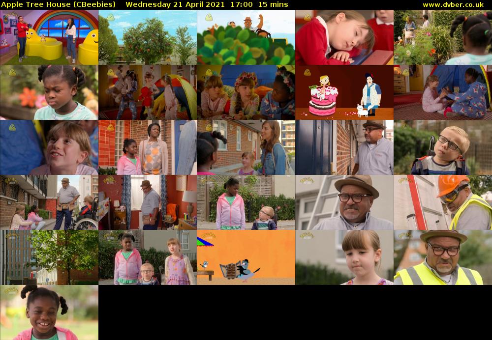 Apple Tree House (CBeebies) Wednesday 21 April 2021 17:00 - 17:15