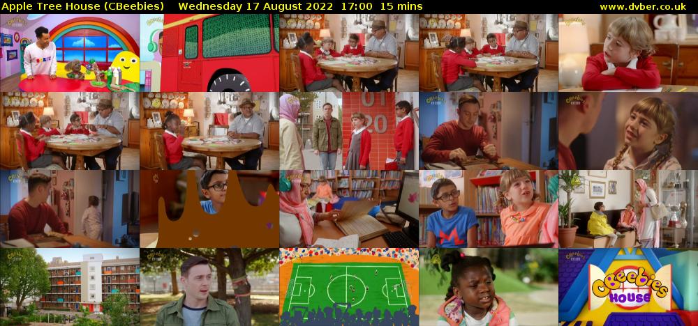 Apple Tree House (CBeebies) Wednesday 17 August 2022 17:00 - 17:15