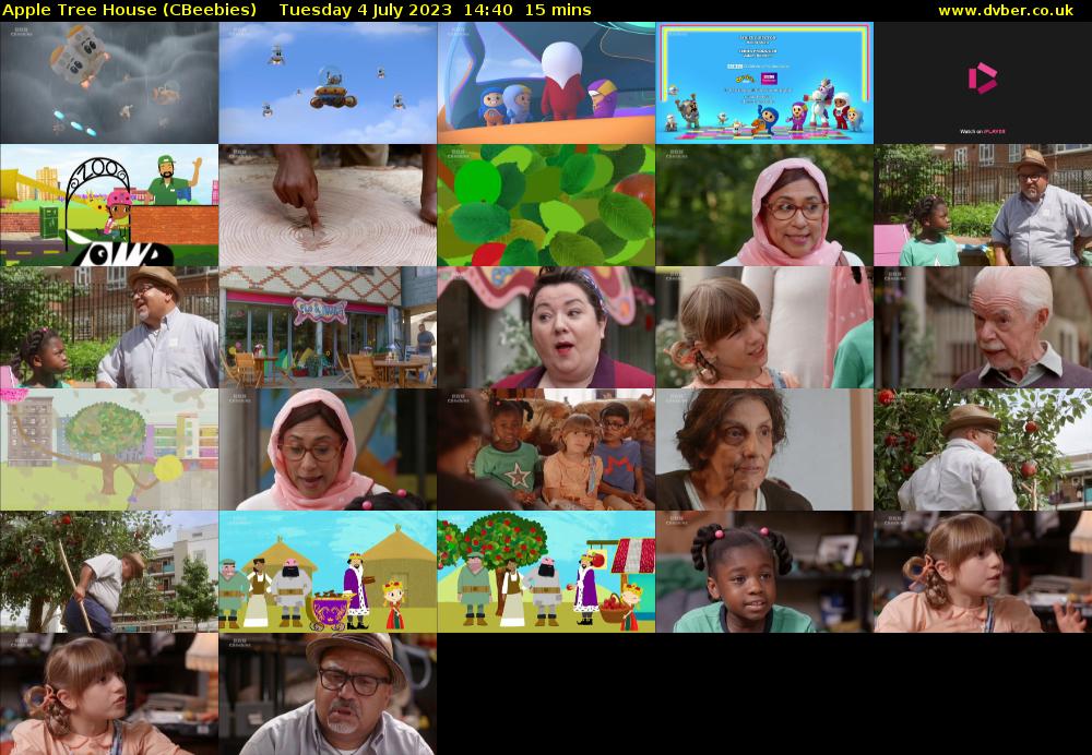 Apple Tree House (CBeebies) Tuesday 4 July 2023 14:40 - 14:55