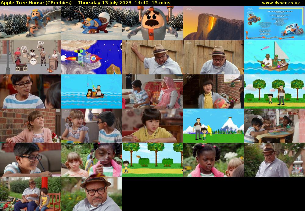 Apple Tree House (CBeebies) Thursday 13 July 2023 14:40 - 14:55
