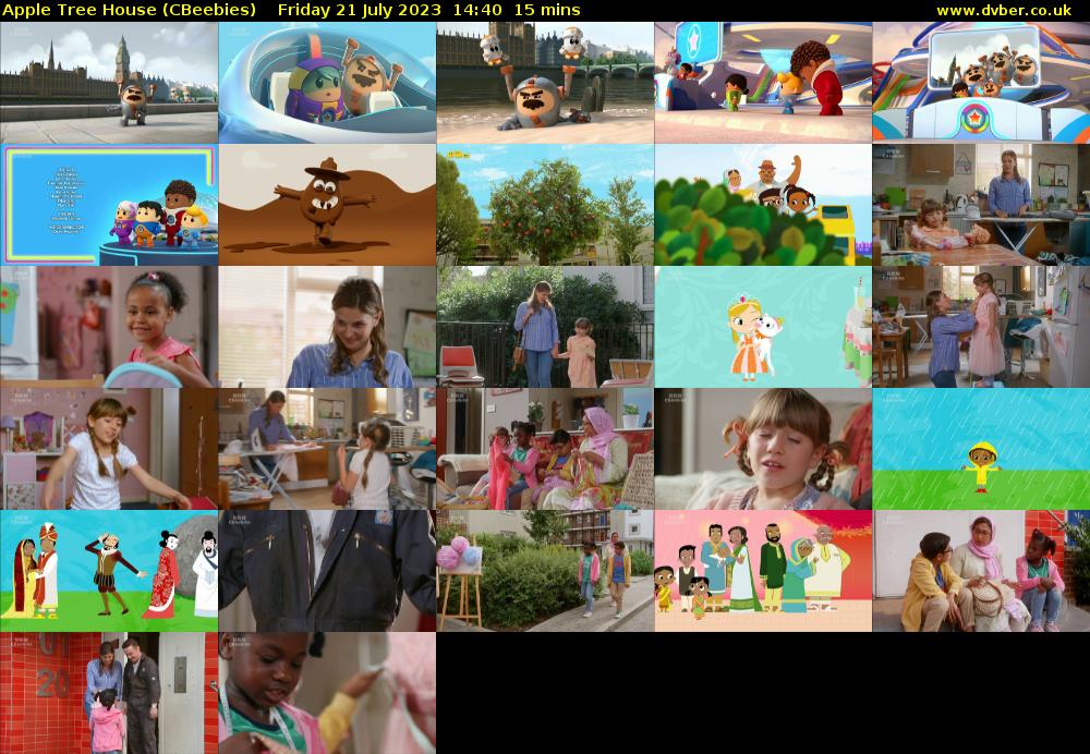 Apple Tree House (CBeebies) Friday 21 July 2023 14:40 - 14:55