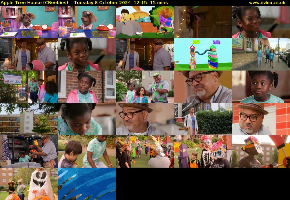 Apple Tree House (CBeebies) Tuesday 8 October 2024 12:15 - 12:30