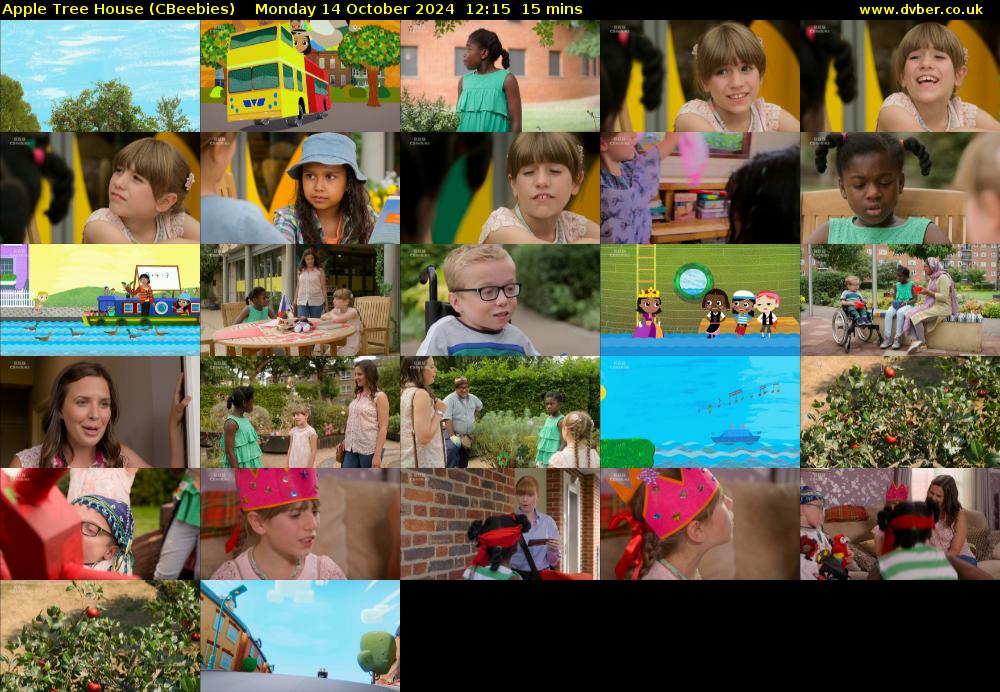 Apple Tree House (CBeebies) Monday 14 October 2024 12:15 - 12:30