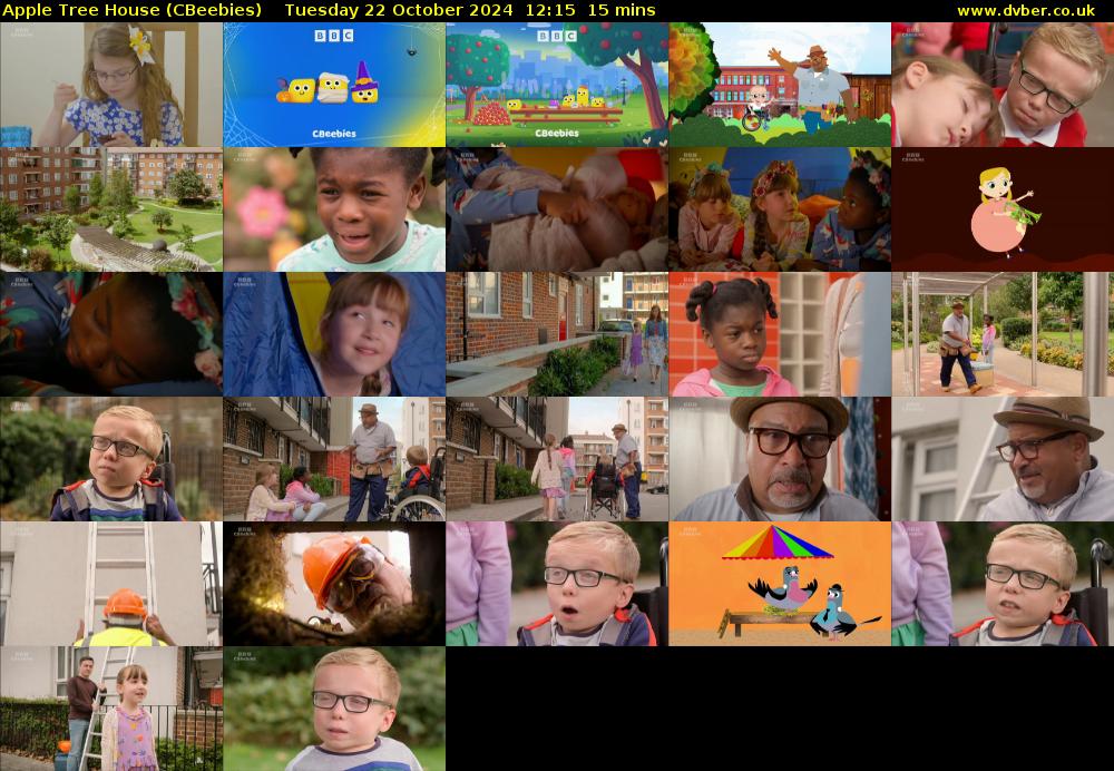 Apple Tree House (CBeebies) Tuesday 22 October 2024 12:15 - 12:30