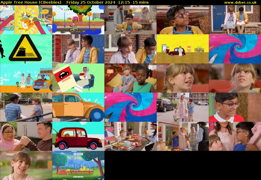 Apple Tree House (CBeebies) Friday 25 October 2024 12:15 - 12:30