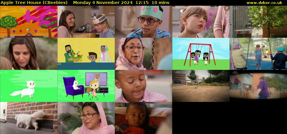 Apple Tree House (CBeebies) Monday 4 November 2024 12:15 - 12:25