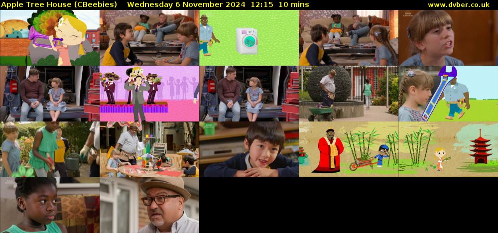 Apple Tree House (CBeebies) Wednesday 6 November 2024 12:15 - 12:25