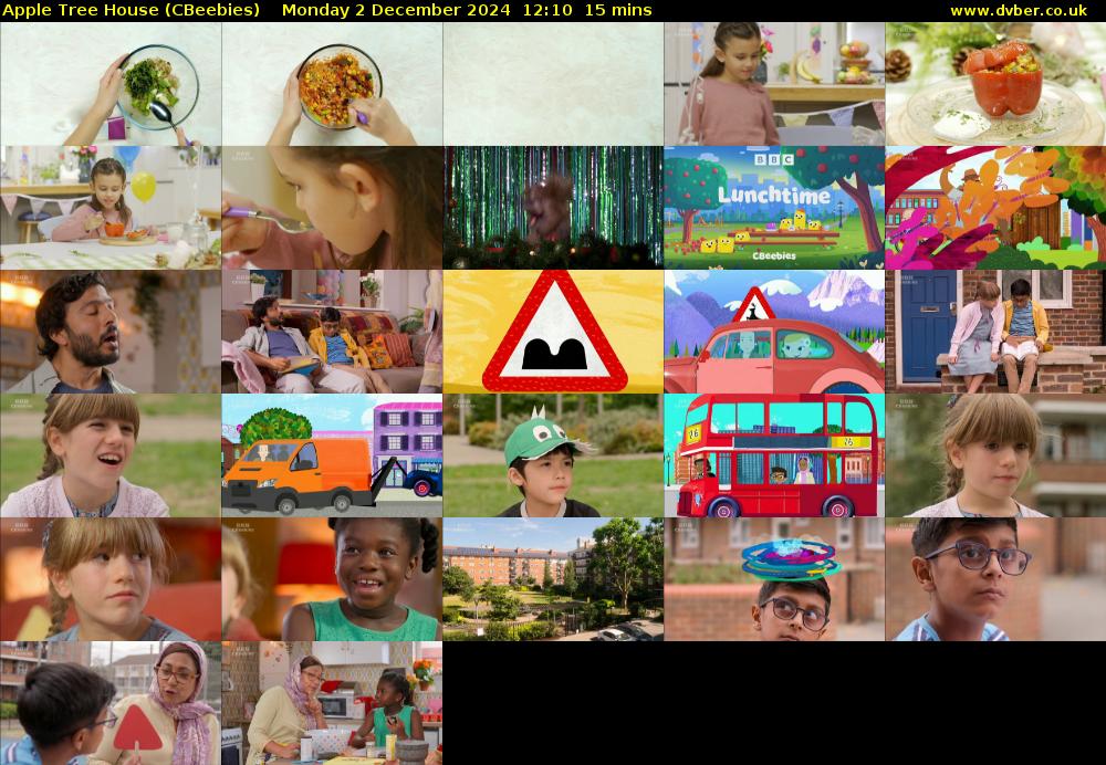 Apple Tree House (CBeebies) Monday 2 December 2024 12:10 - 12:25