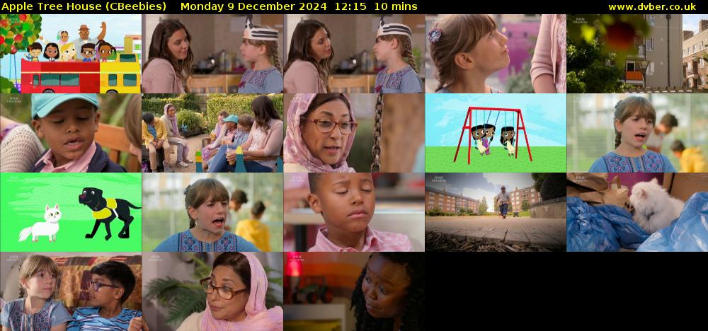 Apple Tree House (CBeebies) Monday 9 December 2024 12:15 - 12:25