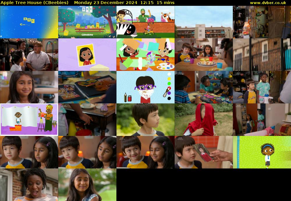 Apple Tree House (CBeebies) Monday 23 December 2024 12:15 - 12:30