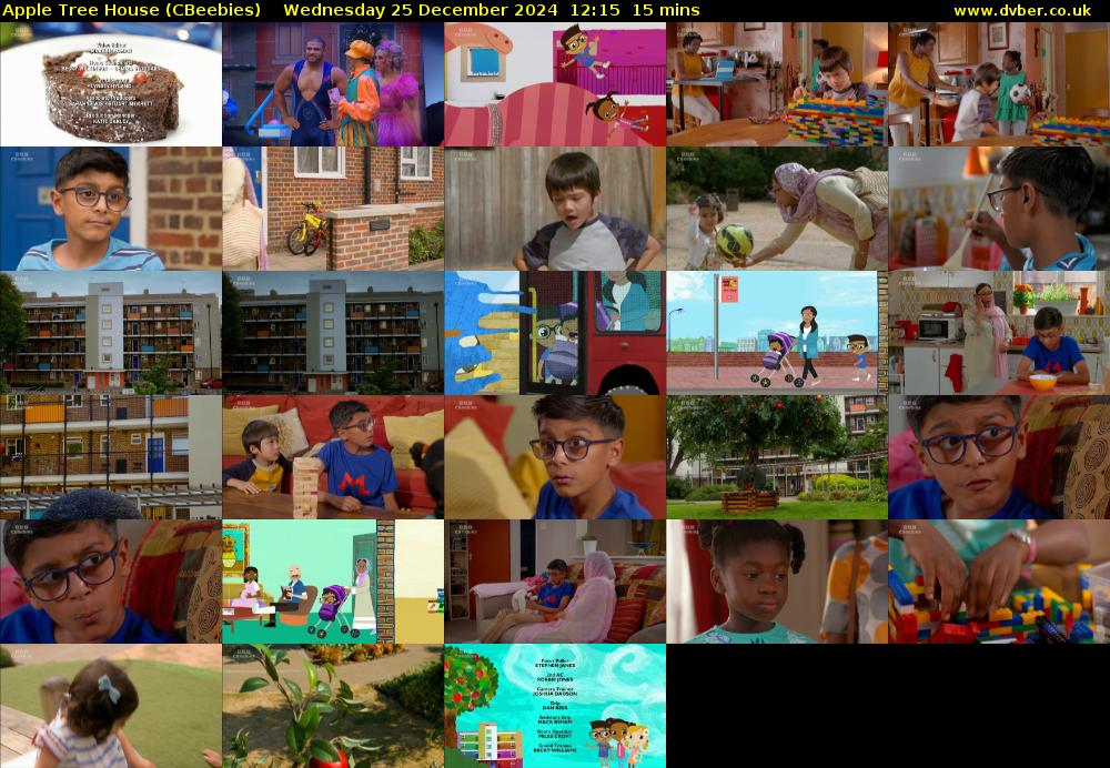 Apple Tree House (CBeebies) Wednesday 25 December 2024 12:15 - 12:30