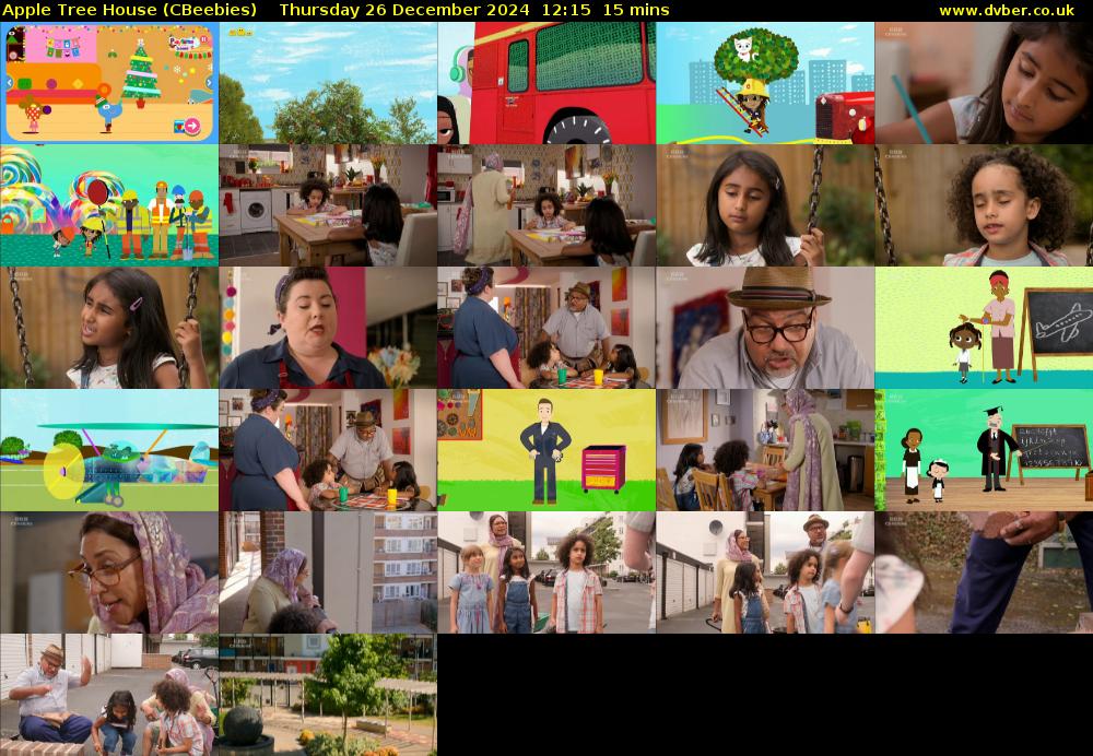 Apple Tree House (CBeebies) Thursday 26 December 2024 12:15 - 12:30