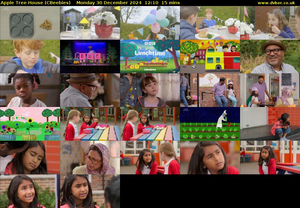 Apple Tree House (CBeebies) Monday 30 December 2024 12:10 - 12:25