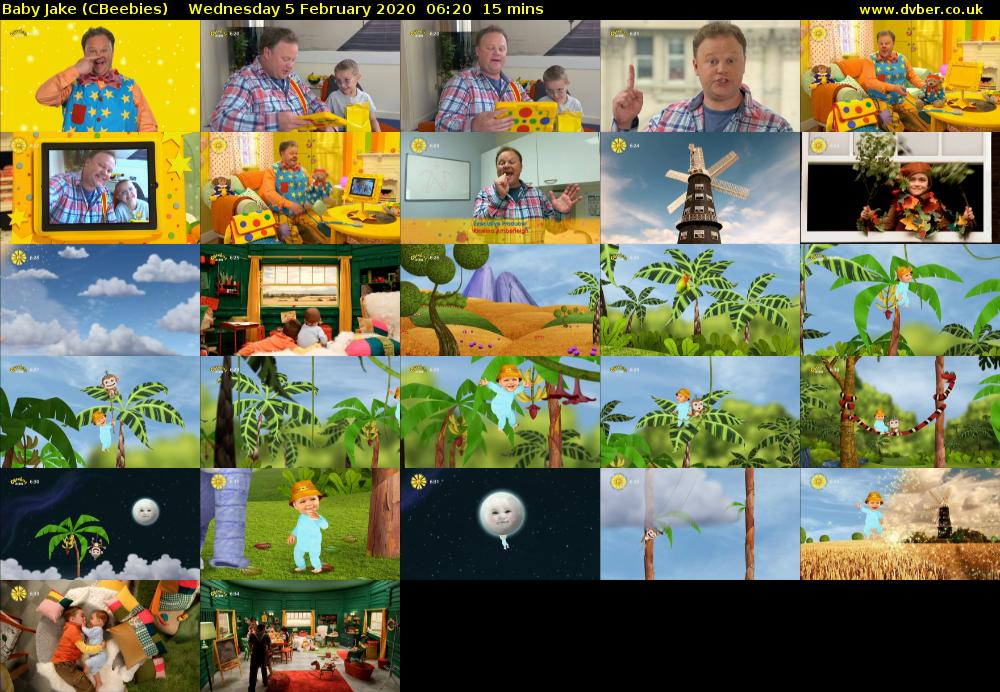 Baby Jake (CBeebies) Wednesday 5 February 2020 06:20 - 06:35