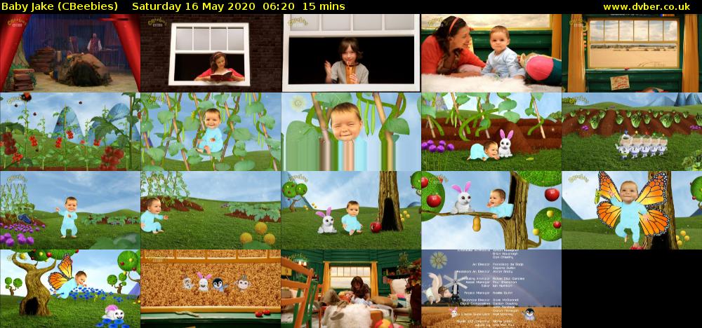 Baby Jake (CBeebies) Saturday 16 May 2020 06:20 - 06:35
