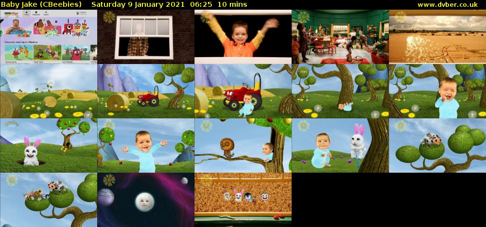 Baby Jake (CBeebies) Saturday 9 January 2021 06:25 - 06:35