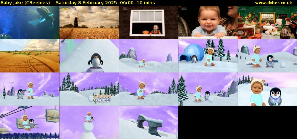 Baby Jake (CBeebies) Saturday 8 February 2025 06:00 - 06:10
