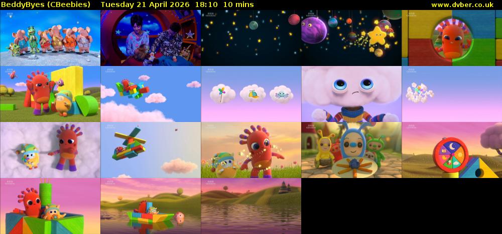 BeddyByes (CBeebies) Tuesday 21 April 2026 18:10 - 18:20