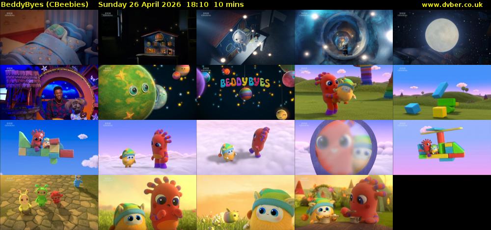 BeddyByes (CBeebies) Sunday 26 April 2026 18:10 - 18:20