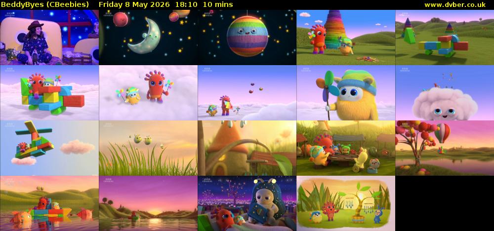 BeddyByes (CBeebies) Friday 8 May 2026 18:10 - 18:20