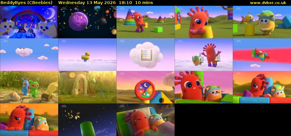 BeddyByes (CBeebies) Wednesday 13 May 2026 18:10 - 18:20