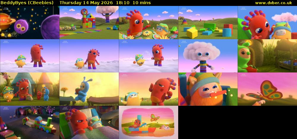 BeddyByes (CBeebies) Thursday 14 May 2026 18:10 - 18:20