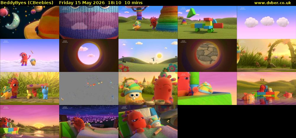 BeddyByes (CBeebies) Friday 15 May 2026 18:10 - 18:20