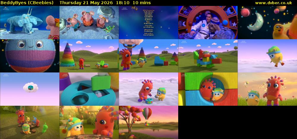 BeddyByes (CBeebies) Thursday 21 May 2026 18:10 - 18:20