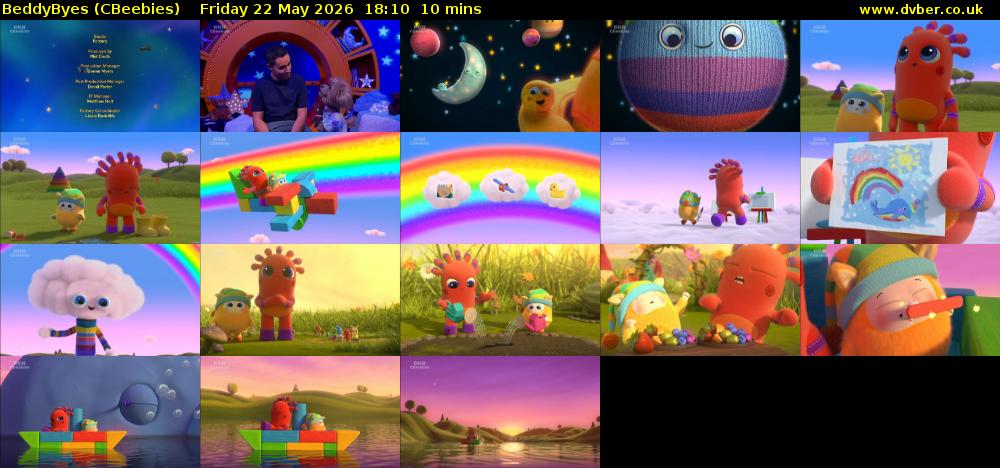 BeddyByes (CBeebies) Friday 22 May 2026 18:10 - 18:20