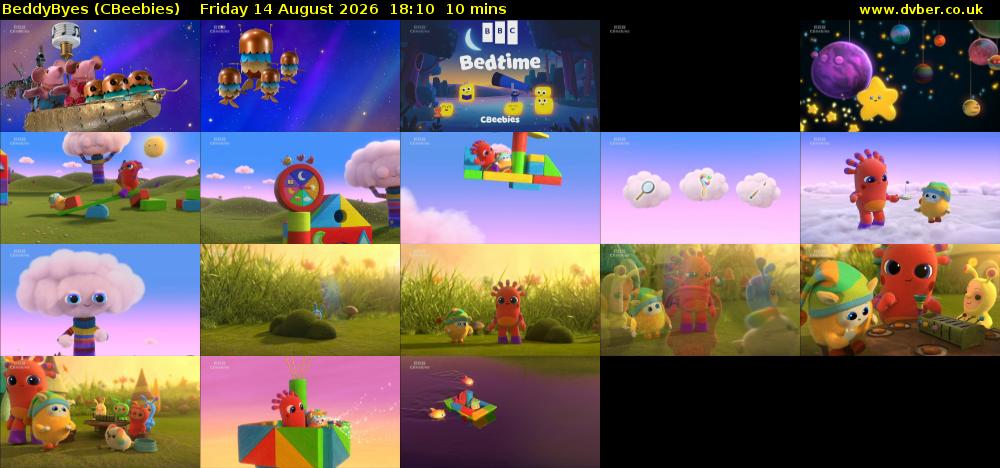 BeddyByes (CBeebies) Friday 14 August 2026 18:10 - 18:20