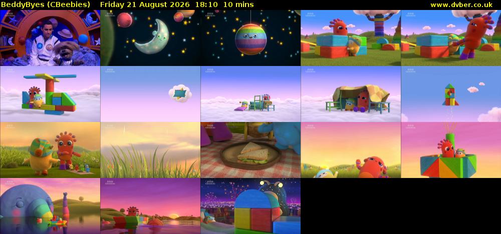 BeddyByes (CBeebies) Friday 21 August 2026 18:10 - 18:20