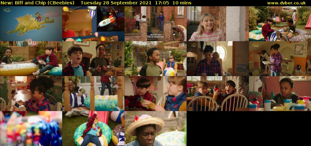 Biff and Chip (CBeebies) Tuesday 28 September 2021 17:05 - 17:15