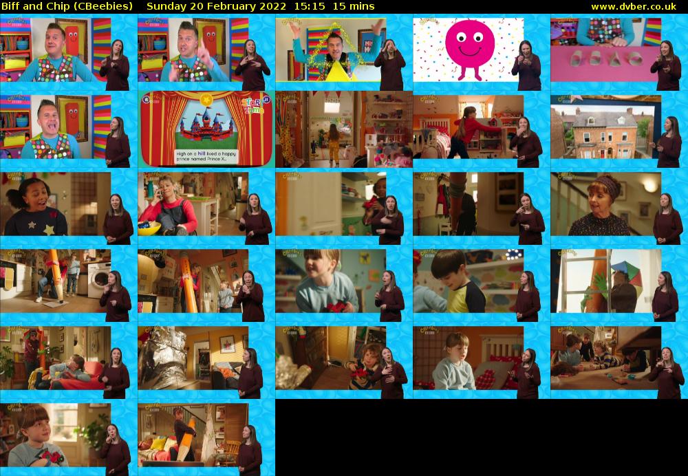 Biff and Chip (CBeebies) Sunday 20 February 2022 15:15 - 15:30