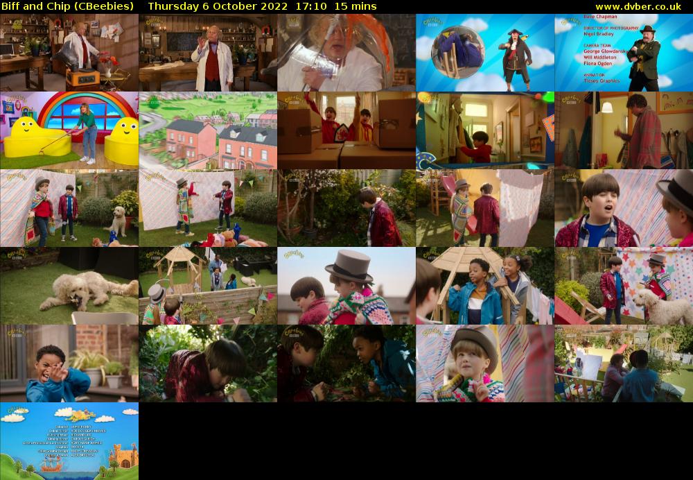 Biff and Chip (CBeebies) Thursday 6 October 2022 17:10 - 17:25