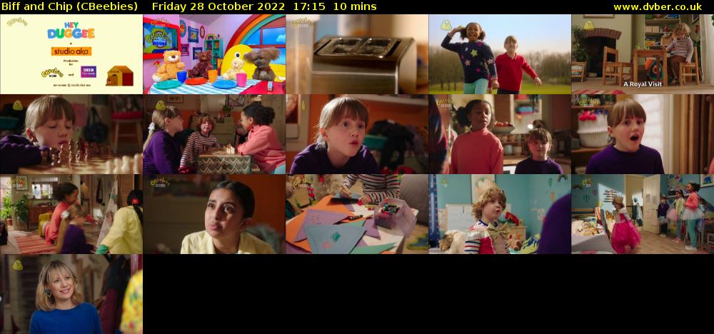 Biff and Chip (CBeebies) Friday 28 October 2022 17:15 - 17:25