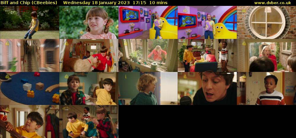 Biff and Chip (CBeebies) Wednesday 18 January 2023 17:15 - 17:25