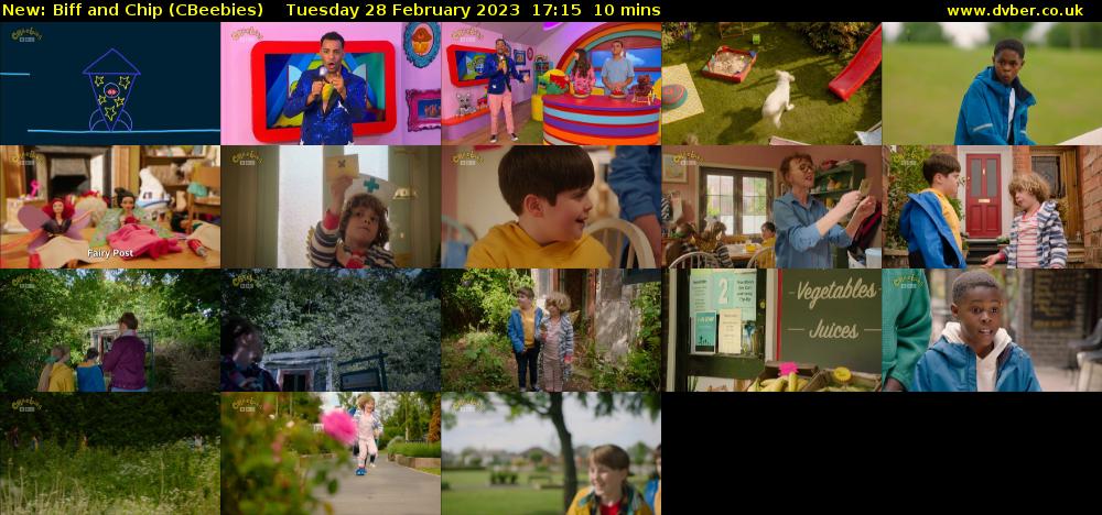 Biff and Chip (CBeebies) Tuesday 28 February 2023 17:15 - 17:25