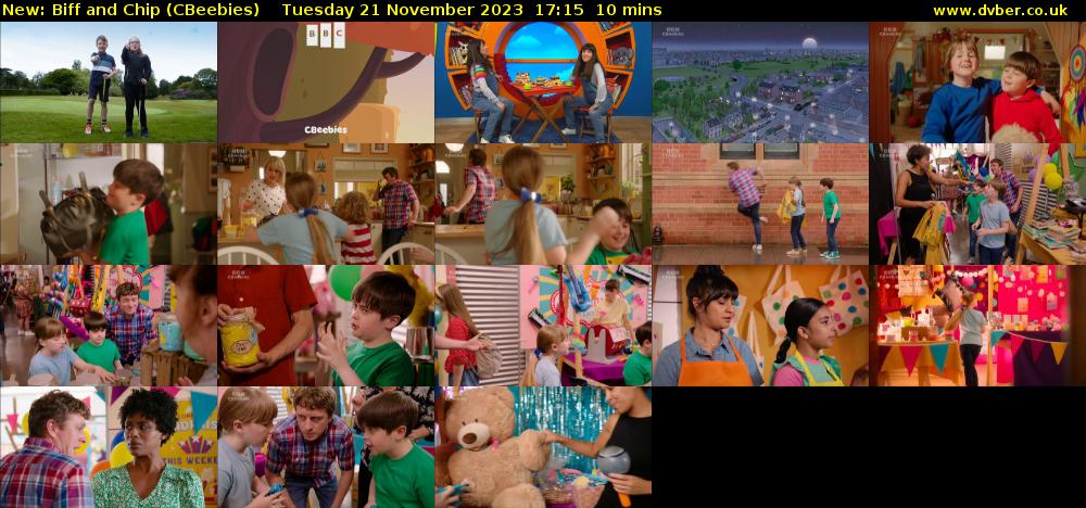 Biff and Chip (CBeebies) Tuesday 21 November 2023 17:15 - 17:25
