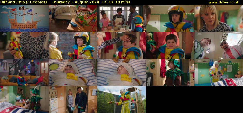 Biff and Chip (CBeebies) Thursday 1 August 2024 12:30 - 12:40