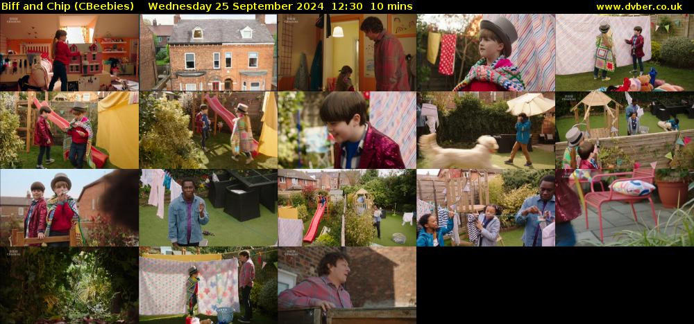 Biff and Chip (CBeebies) Wednesday 25 September 2024 12:30 - 12:40