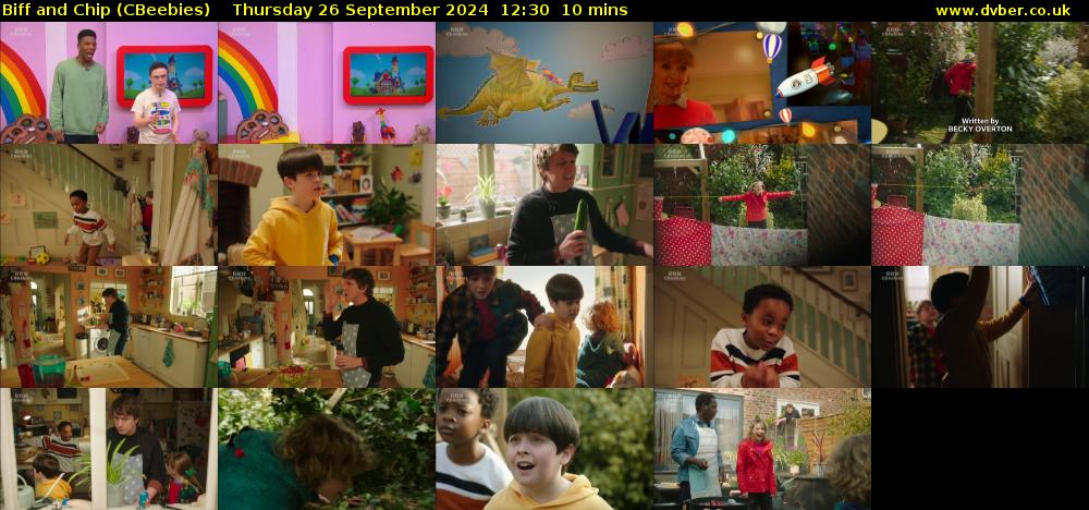 Biff and Chip (CBeebies) Thursday 26 September 2024 12:30 - 12:40