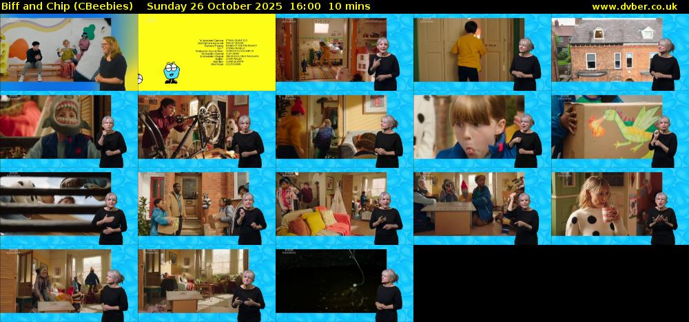 Biff and Chip (CBeebies) Sunday 26 October 2025 16:00 - 16:10