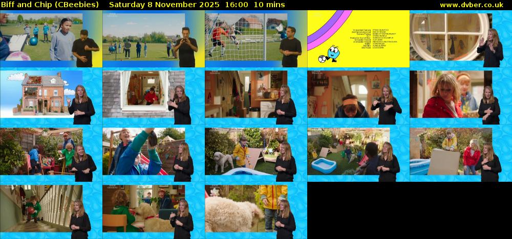 Biff and Chip (CBeebies) Saturday 8 November 2025 16:00 - 16:10