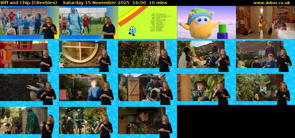 Biff and Chip (CBeebies) Saturday 15 November 2025 16:00 - 16:10